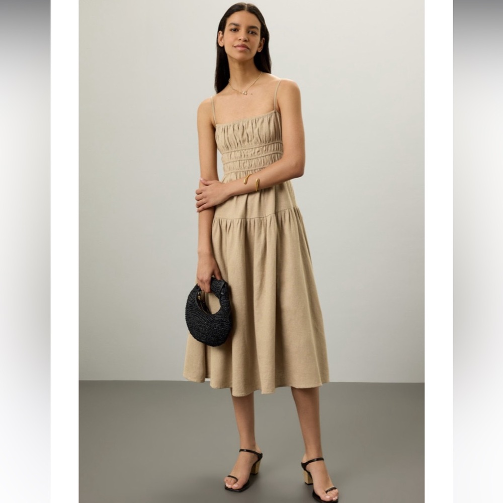 WeWoreWhat Beige Midi Dress